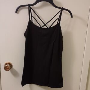 Elegant Black Strappy Women's Camisole Tank